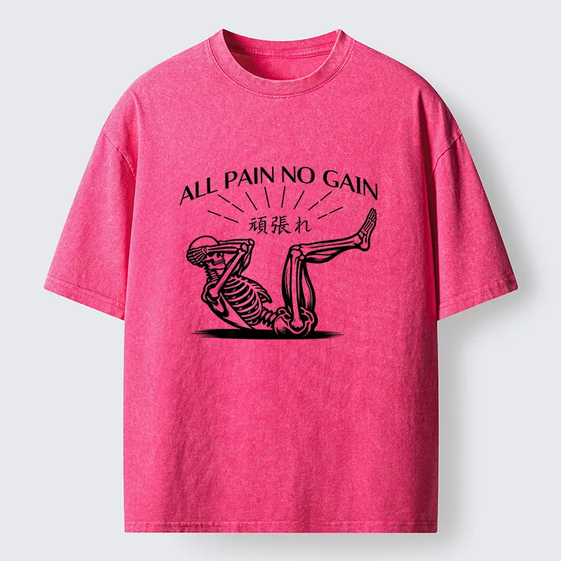 Tokyo-Lion Fitness Pain Washed T-Shirt