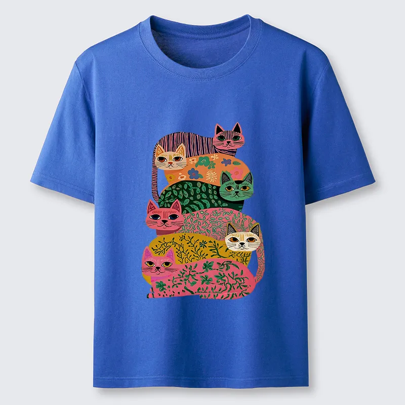 Tokyo-Lion Colorful Cats Classic T-Shirt