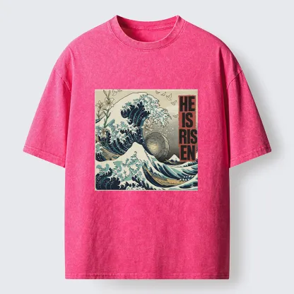 Tokyo-Lion Easter Wave Washed T-Shirt