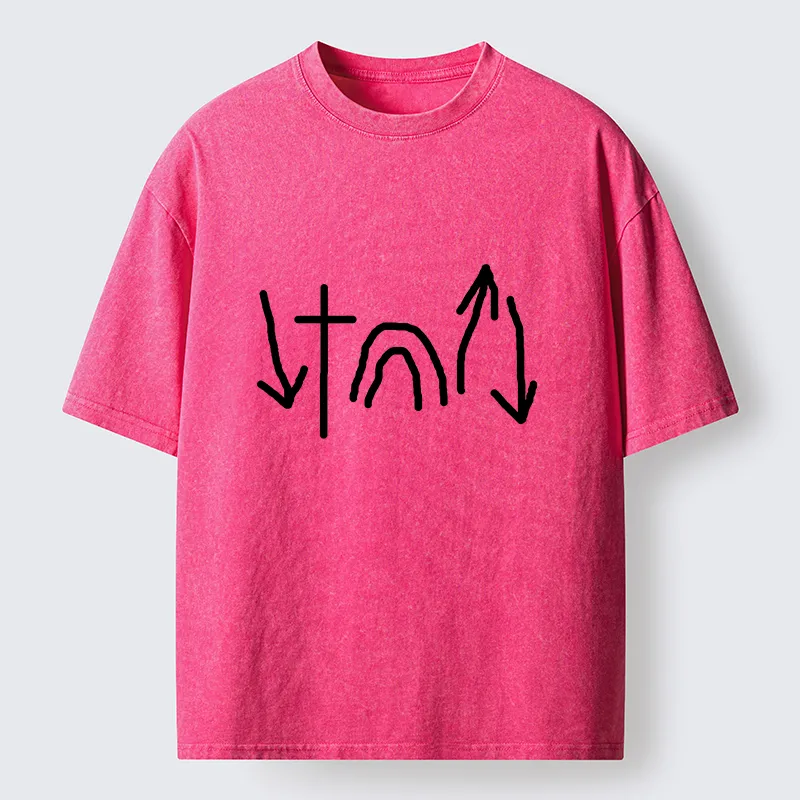 Tokyo-Lion Minimalist Easter Washed T-Shirt