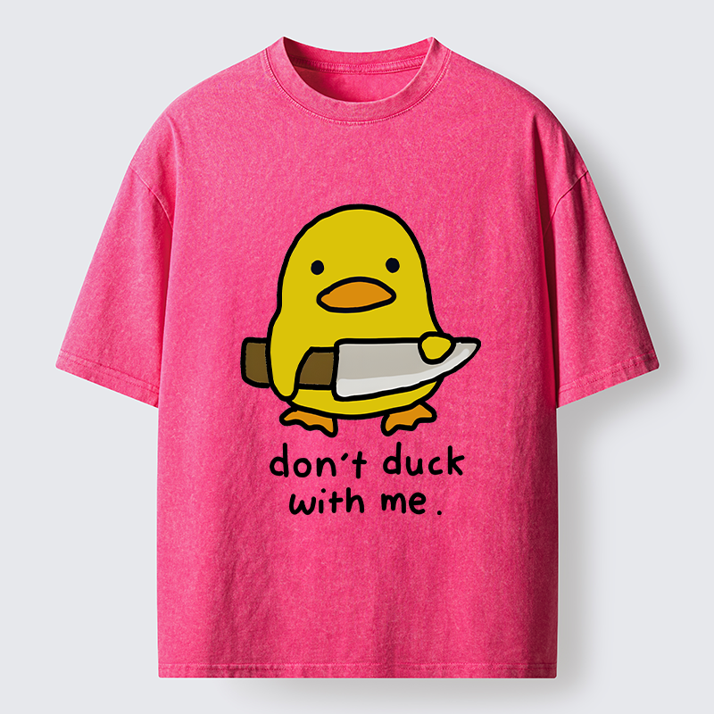 Tokyo-Lion Duck With A Knife Washed T-Shirt