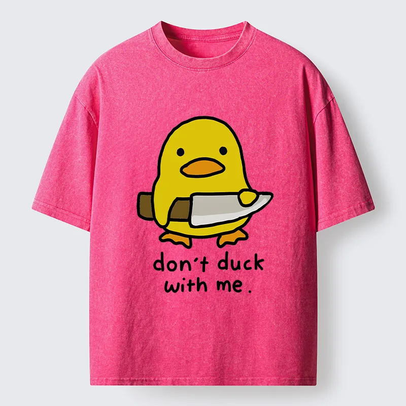 Tokyo-Lion Duck With A Knife Washed T-Shirt