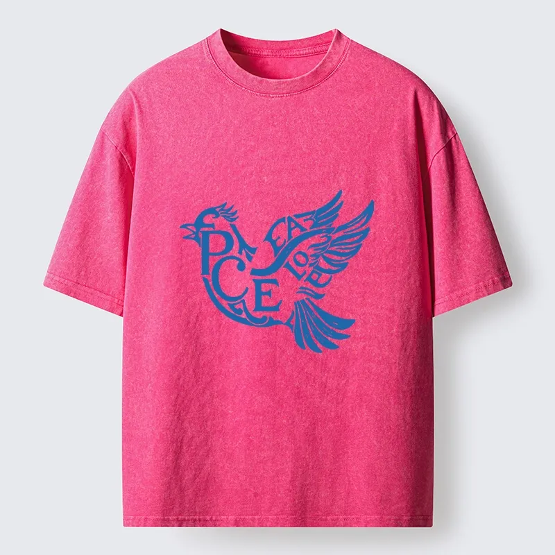 Tokyo-Lion Peace Dove Washed T-Shirt