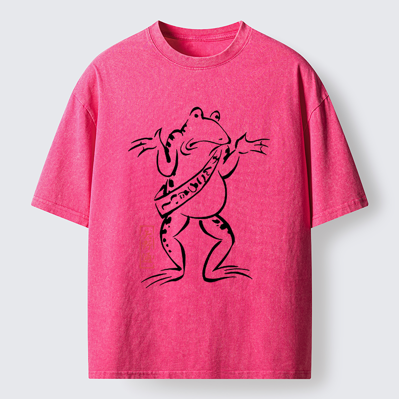 Tokyo-Lion Helpless Frog Washed T-Shirt