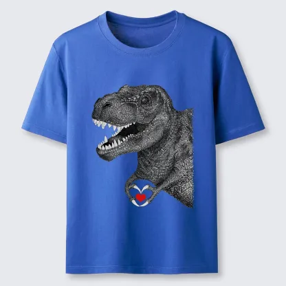 Tokyo-Lion Dinosaur Making A Heart Shape Classic T-Shirt