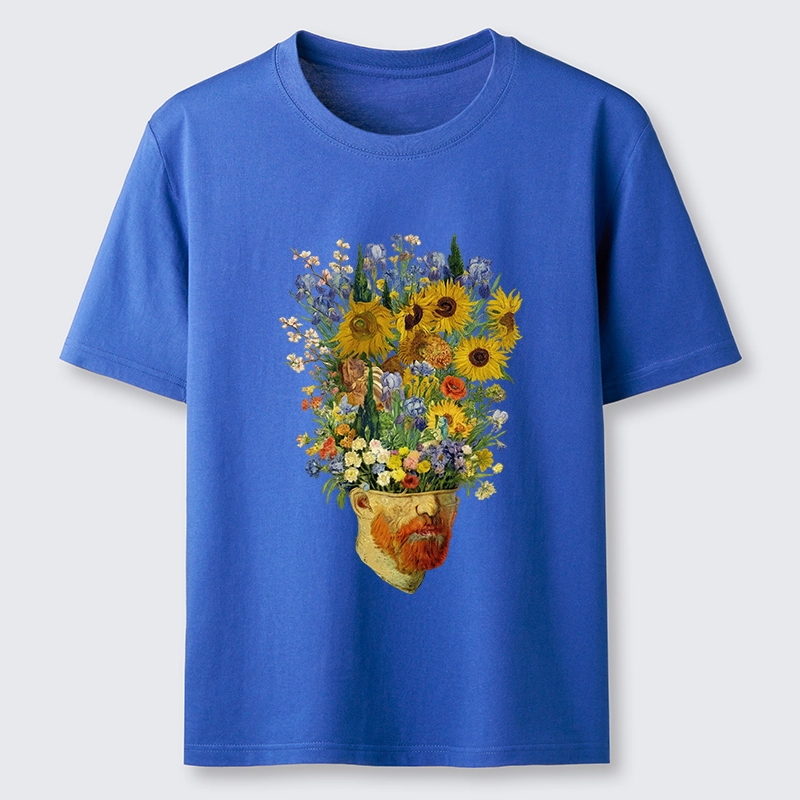 Tokyo-Lion Van Gogh's Blooming Flowers Classic T-Shirt