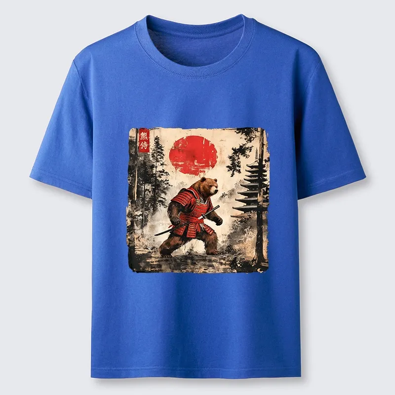 Tokyo-Lion Japanese Samurai Bear With Katana Classic T-Shirt-Tokyo-Lion