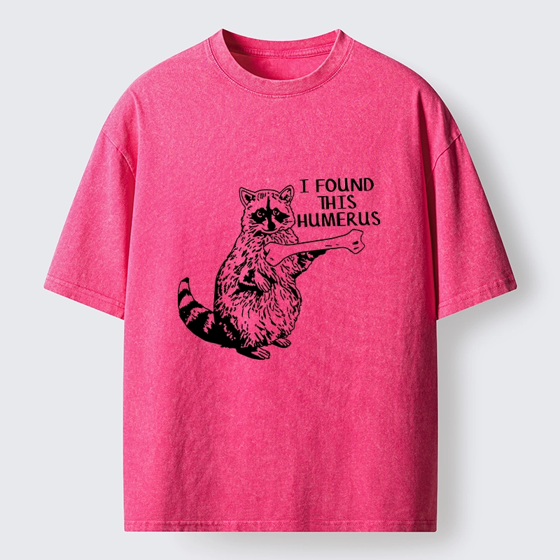 Tokyo-Lion Raccoon Found This Humerus Meme Washed T-Shirt-Tokyo-Lion