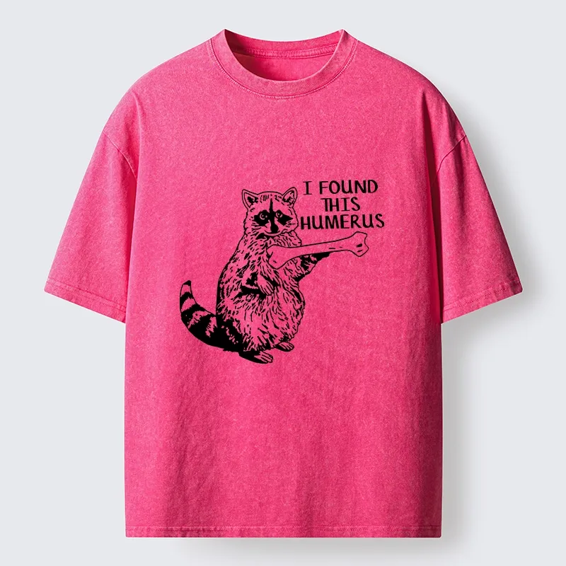 Tokyo-Lion Raccoon Found This Humerus Meme Washed T-Shirt-Tokyo-Lion
