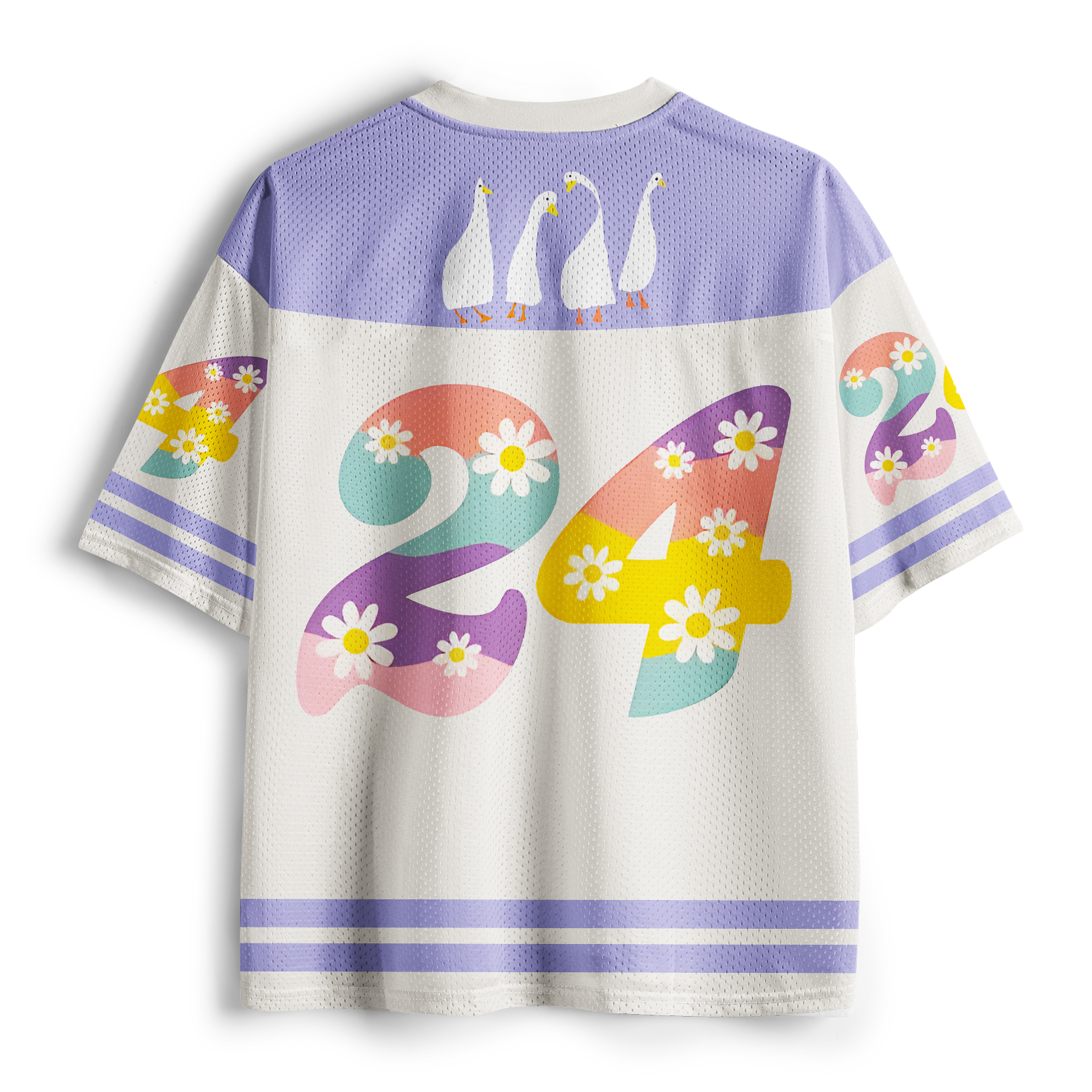 Tokyo-lion Quirky Goose Squad Mesh Jersey