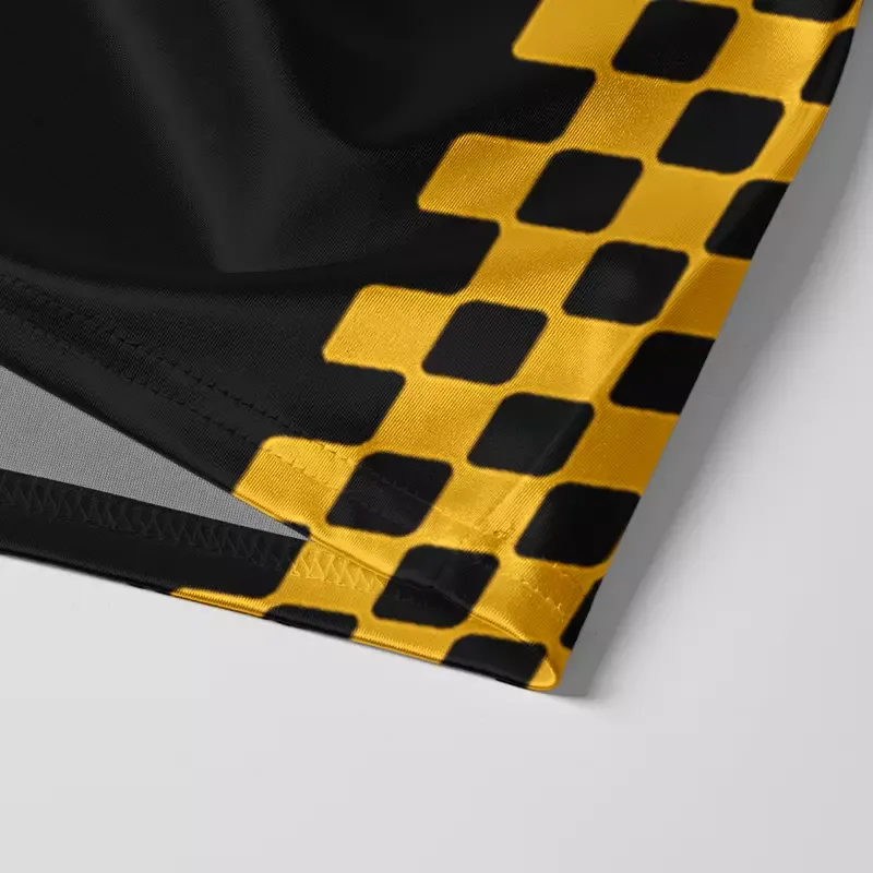 Tokyo-Lion Golden Black Cat Crew Glossy Oversized Jersey
