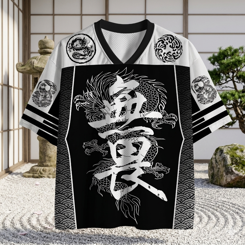 Tokyo-Lion The Fearless Dragon Mesh Jersey