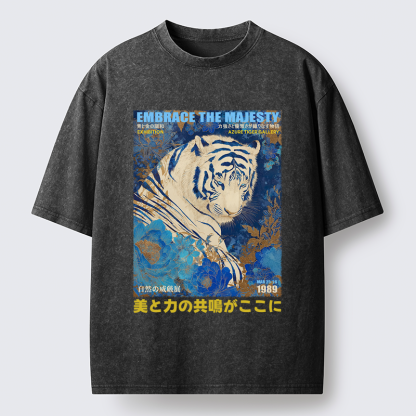 Tokyo-Lion The Regal Lion Washed T-Shirt