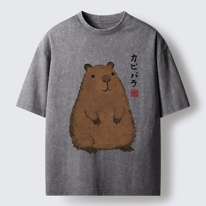Tokyo-Lion World's Chillest Animal Washed T-Shirt
