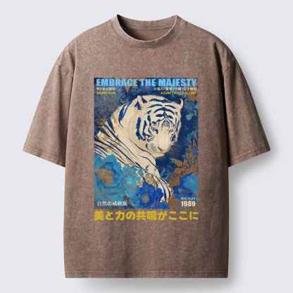 Tokyo-Lion The Regal Lion Washed T-Shirt
