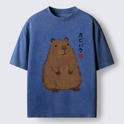 Tokyo-Lion World's Chillest Animal Washed T-Shirt
