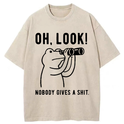 Tokyo-Lion Frog of Indifference Washed T-Shirt