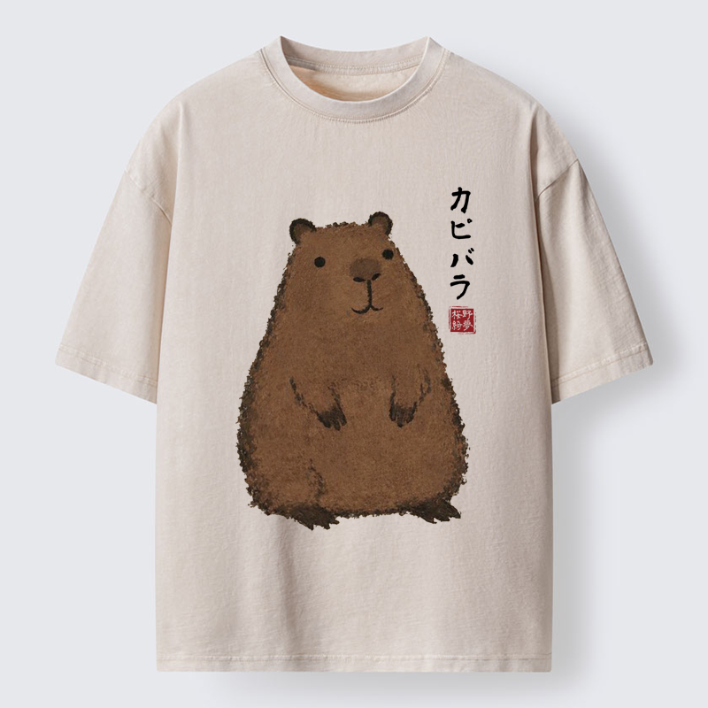 Tokyo-Lion World's Chillest Animal Washed T-Shirt