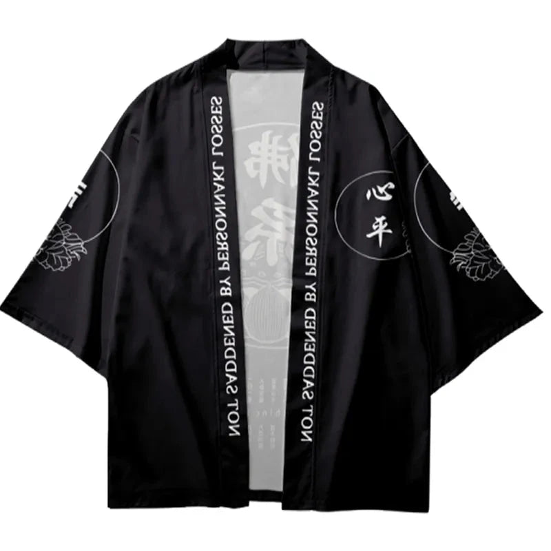 Tokyo-Lion Buddha-like Japanese Kimono Cardigan