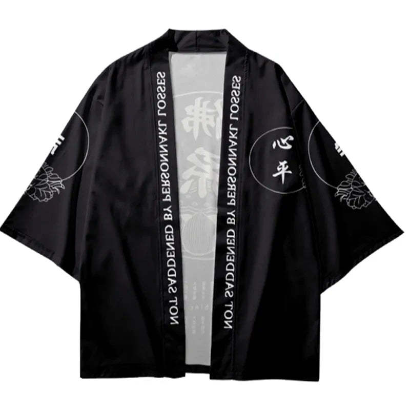 Tokyo-Lion Buddha-like Japanese Kimono Cardigan