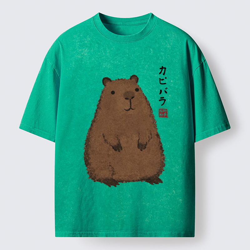 Tokyo-Lion World's Chillest Animal Washed T-Shirt