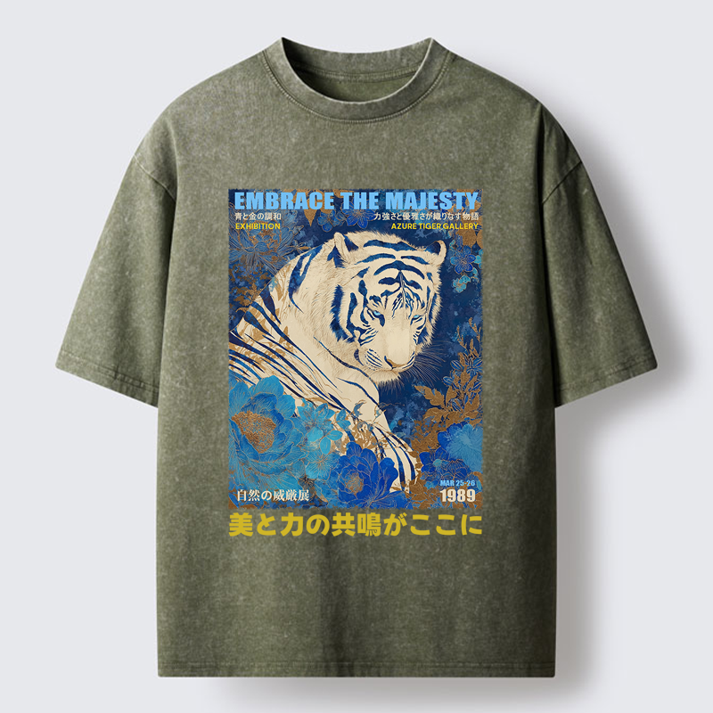 Tokyo-Lion The Regal Lion Washed T-Shirt