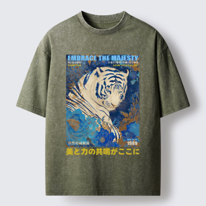 Tokyo-Lion The Regal Lion Washed T-Shirt