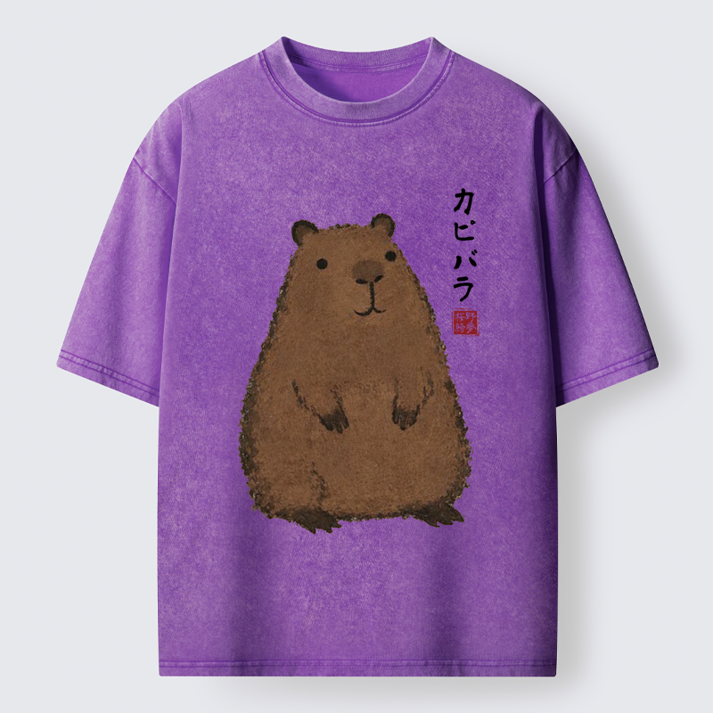 Tokyo-Lion World's Chillest Animal Washed T-Shirt