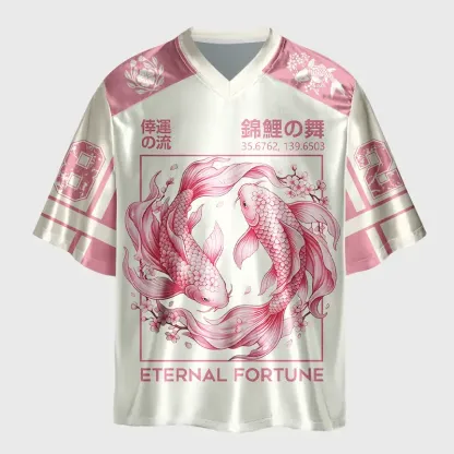 Tokyo-Lion The Dance of Nishikigoi Glossy Oversized Jersey