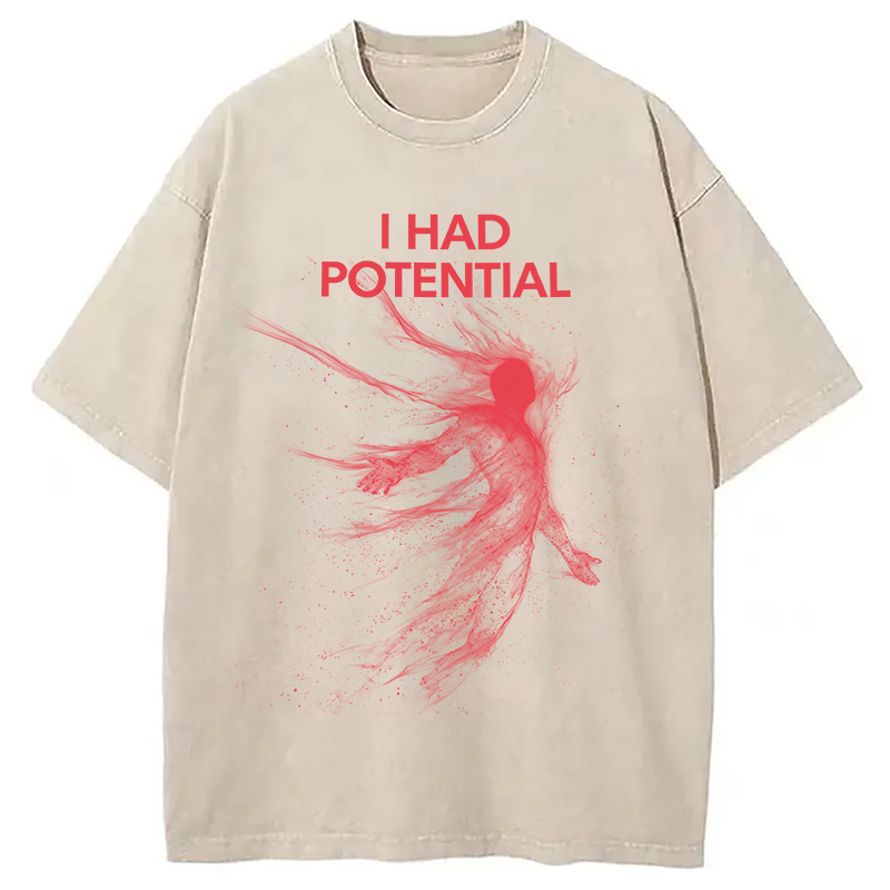 Tokyolion I Had Potential Washed T-Shirt-Tokyo-Lion