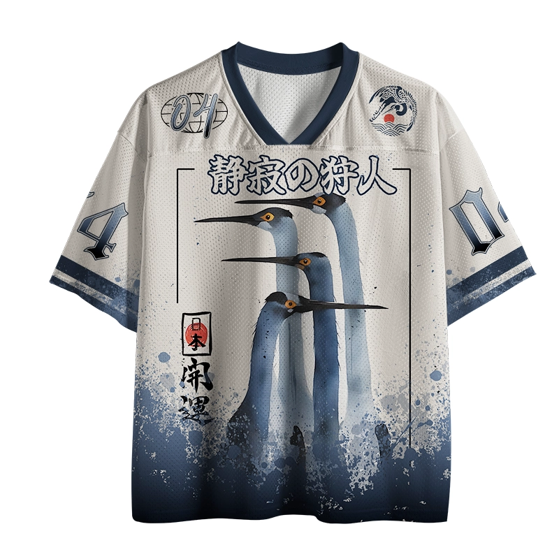 Tokyo-Lion Retro Sandhill Crane Mesh Jersey