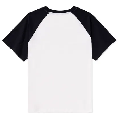 Tokyo-Lion Roaring Black Cat Raglan T-shirt