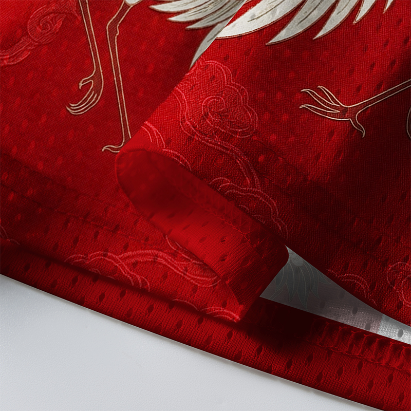 Tokyo-Lion Crane Of Longevity Mesh Jersey-Tokyo-Lion