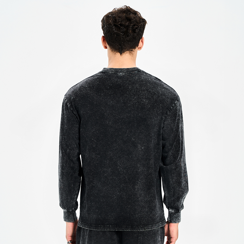 Tokyo-Lion Colorful Capybaras Washed Long Sleeve T-Shirt