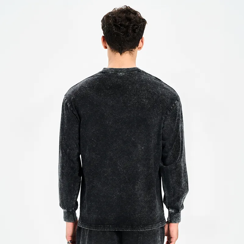 Tokyo-Lion Colorful Capybaras Washed Long Sleeve T-Shirt