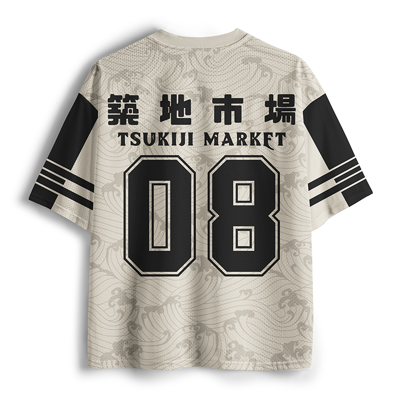 Tokyo-Lion Japanese Tsukiji Market Mesh Jersey