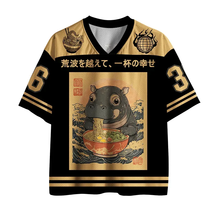 Tokyo-Lion Moo Deng Eat Ramen Mesh Jersey