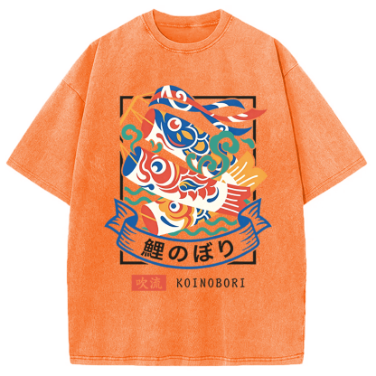 Tokyolion KOINOBORI Washed T-Shirt-Tokyo-Lion