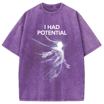 Tokyolion I Had Potential Washed T-Shirt-Tokyo-Lion