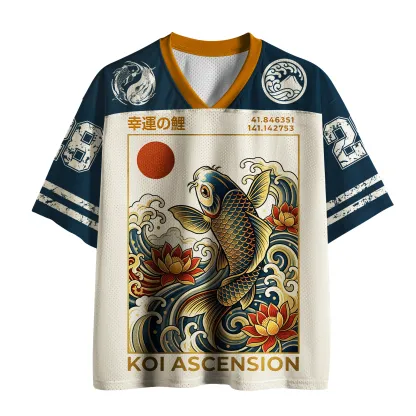 Tokyo-Lion Gate of Destiny:Koi Mesh Jersey