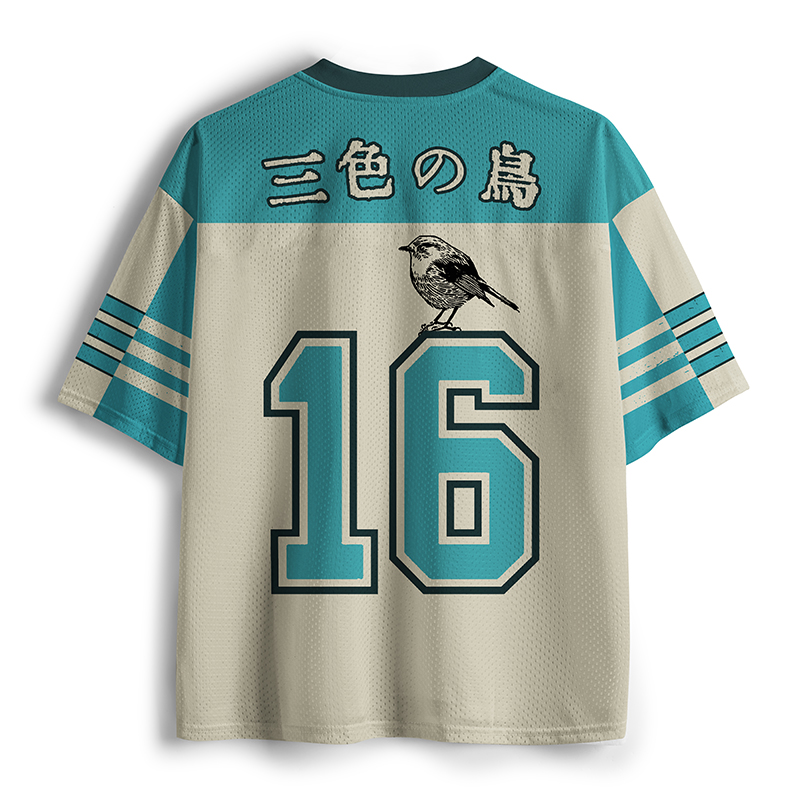 Tokyo-Lion Three Birds, One Branch Mesh Jersey-Tokyo-Lion