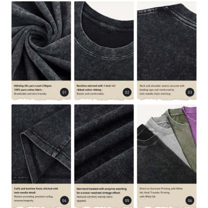 Tokyo-Lion Minimalist Easter Washed T-Shirt