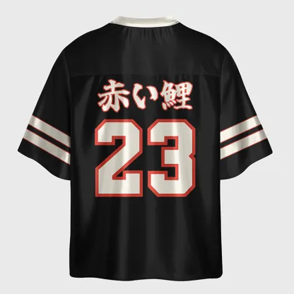 Tokyo-Lion Sakura Koi Fish Japanese Zen Glossy Oversized Jersey