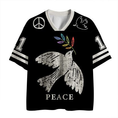 Tokyo-Lion Peace Dove Mesh Jersey