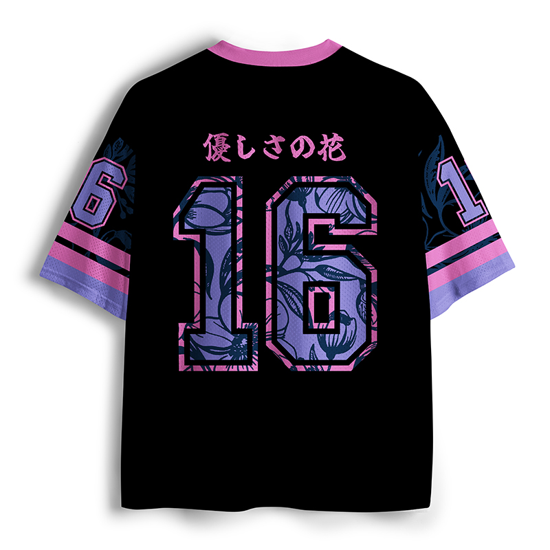 Tokyo-Lion Let Kindness Bloom Mesh Jersey