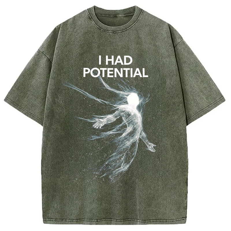 Tokyolion I Had Potential Washed T-Shirt-Tokyo-Lion