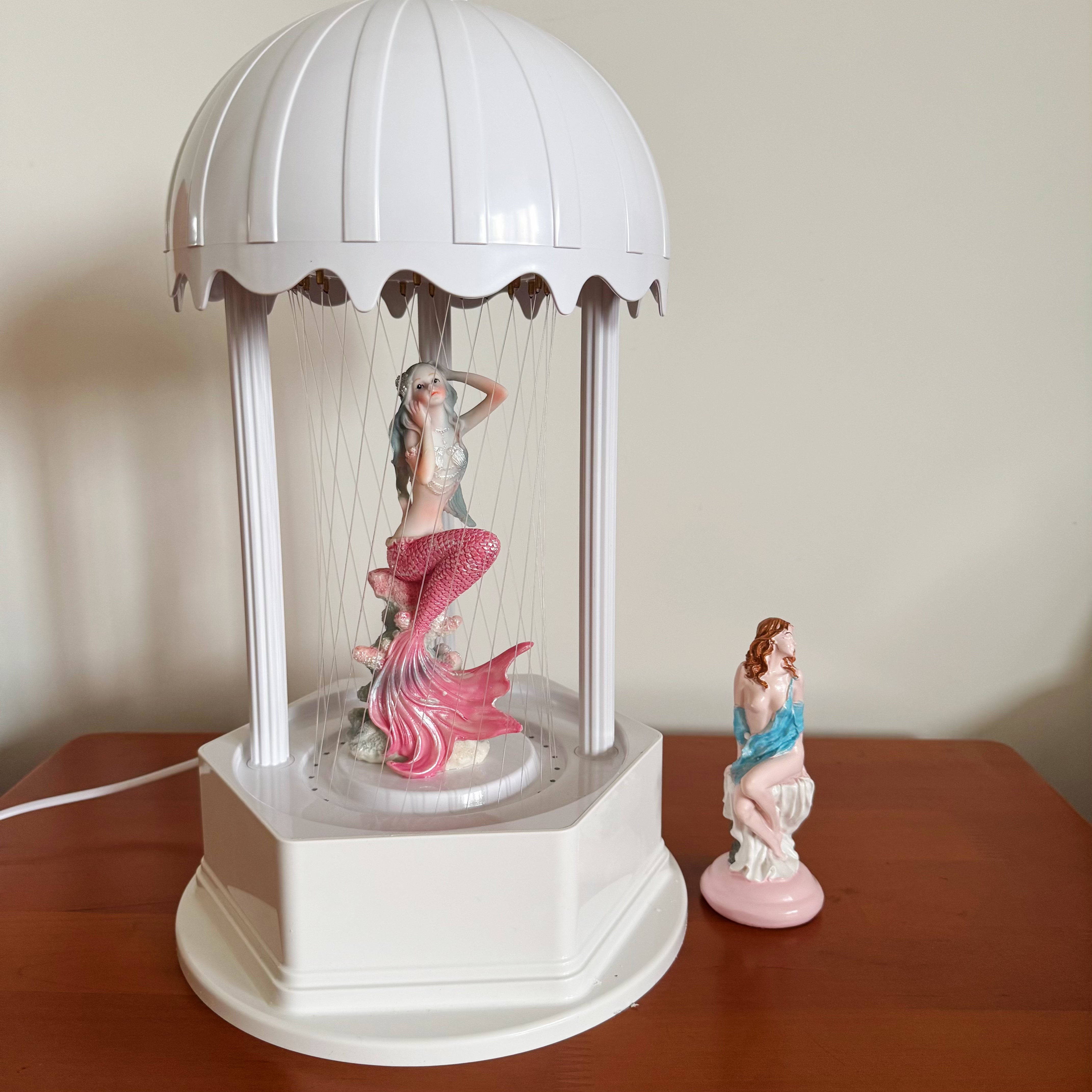 MINI Oil Rain Lamp - Pink mermaid，Retro oil rain  lamp for table, suitable for wedding stores and gifts