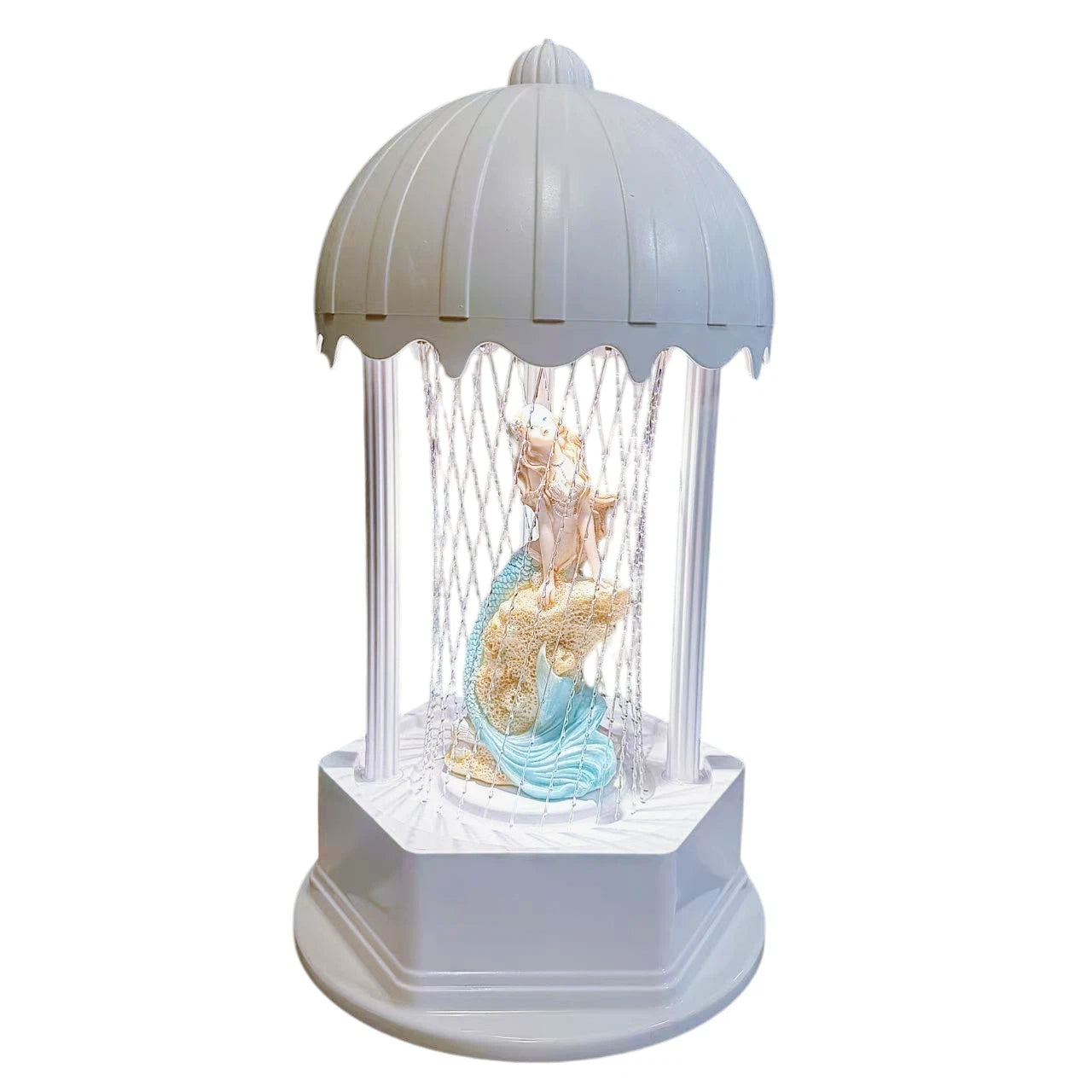 MINI Retro Oil Rain Lamp– Blue Mermaid– Rainfall Indicator lamp，Vintage Table lamp,  Suitable for bedrooms, Living Rooms and Stores