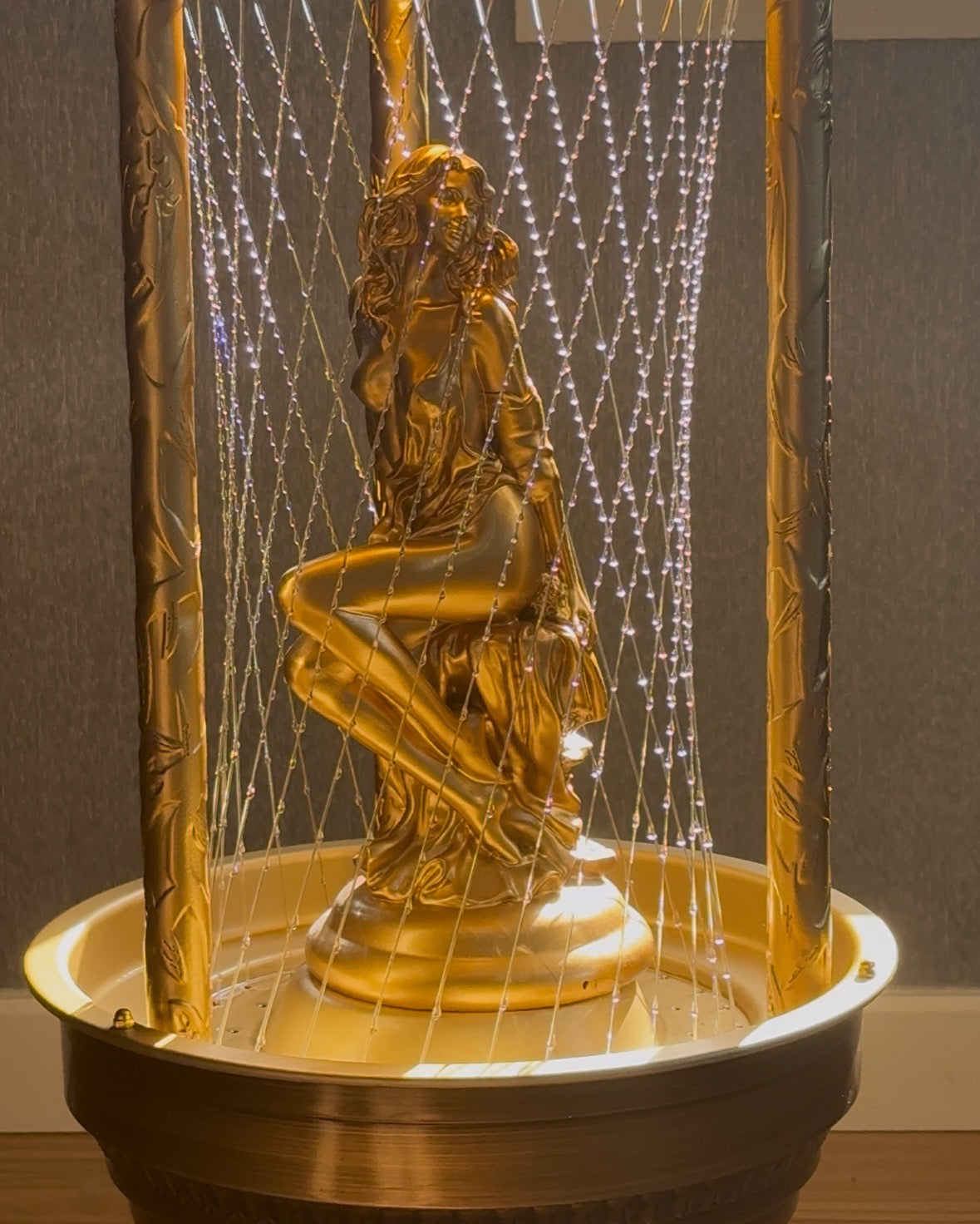 Retro Oil Rain Lamp– Mermaid– Rainfall Indicator lamp，Vintage Table lamp,  Suitable for bedrooms, Living Rooms and Stores