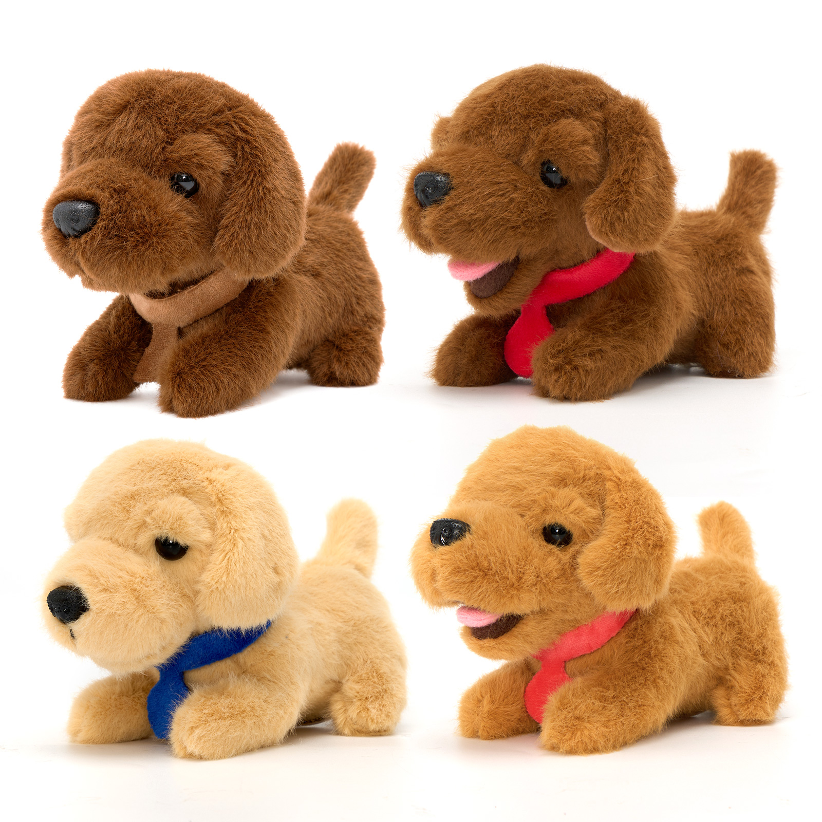 Personalized First Puppy Bus Playset - Soft Sensory Toy with 4 Furry Friends